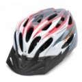Cool 24Vents esportes capacete ciclismo - vermelho + branco (tamanho-L)