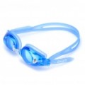 LIPHS Silicone Strap lente PC natação Goggle óculos c / caixa de transporte - azul
