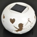 Cupido Solar Powered White + Color Changing LED Night Lamp