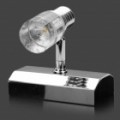 1W 100LM 2900-3500K quente branco 1-luz lâmpada LED - prata (100-250V AC)
