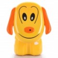 Toque de controle lindo cachorro estilo recarregável 12 LED luz lâmpada de tabela turismo luz branca - cor aleatória