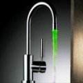 3-Cor 6-LED Visualizador de temperatura da água Digital torneira torneira para cozinha