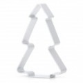 Árvore de Natal lindo em forma de alumínio Alloy DIY biscoito Cookie Cutter Mould - prata