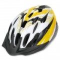 Cool esportes capacete ciclismo - amarelo + branco