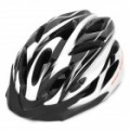 Cool 18 aberturas esportes ciclismo capacete - preto + branco