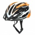 Cool esportes ciclismo capacete - laranja + branco + preto