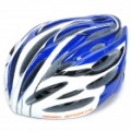 Cool esportes capacete ciclismo - azul + branco (58 ~ 63 cm)