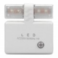 4-LED luz branca óptico lâmpada de controlo - branco (220V / 2-Flat-Pin Plug)