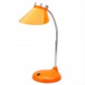 3W 7000K 330-Lumen 3-LED luz branca luz de área de trabalho flexível - laranja (AC 100 ~ 240V / 2-Flat-Pin Plug)