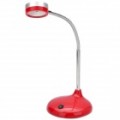 3W 7000K 210-lúmen 1-LED luz branca luz de área de trabalho flexível - vermelho (AC 100 ~ 240V / 2-Flat-Pin Plug)