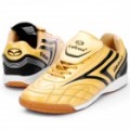 Futebol Indoor Soccer Shoes - dourado + preto (tamanho-38 / UE)