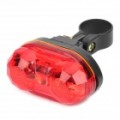 5-LED 3 modo luz vermelha bicicleta Tail Light (2 x AAA)