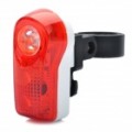 A luz vermelha bicicleta Bike 2-modo 3-LED cauda aviso segurança Light - vermelho + branco (2 x AAA)