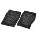 Professional skate esqui joelho Pad - preto (par/M-tamanho)