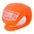 3-Modo 2-LED luz vermelha moto segurança Frog Lamp - laranja (2 x CR2032)