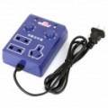 Aquário 600W intermitentes Timer Switch adaptador - azul (220V AC / 2-Flat-Pin Plug)