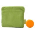 Rocha protetora armazenamento Pouch Bag + enrolador de cabo Gallery definido para fone de ouvido - verde + laranja