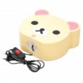 Bonito estilo Rilakkuma Desktop candeeiro de mesa - amarelo (220V / 2-Round-Pin Plug)