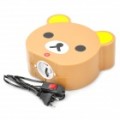 Bonito estilo Rilakkuma Desktop candeeiro de mesa - terrosas (220V / 2-Flat-Pin Plug)