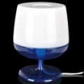 Cálice estilo E17 lâmpada Desktop lâmpada - azul + branco (220V AC / 2-Flat-Pin Plug)
