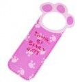 Exclusivo Doorplate Tag - ser Beary Quiet (Pink)