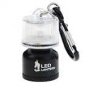 Mini 2-modo branca luz Camping lanterna com Carabiner Clip (2 * CR2032/cores sortidas)
