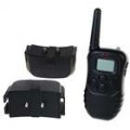 Eletrônica choque/vibração cão coleiras com 300 M RF Wireless LCD controle remoto (para dois cães)