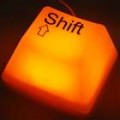 Bonito tecla Shift Night Light - laranja (UE Plug/220V)