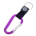 Alumínio liga Carabiner Clip com bússola (cores sortidas)