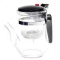 Fácil botão Filtrador vidro chá pote com trava (500 ml)