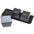 Bonito teclado Ctrl + Alt + Del copo Set - preto (350 ml)