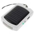 Solar Powered 500mAh recarregável portátil emergência poder com adaptadores de telefone + 3 LED Light