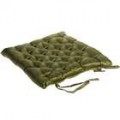 Vintage seda imitação decorativa travesseiro almofada - verde