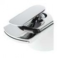 Contemporânea Cachoeira Chrome Bathroom Faucet (prata)