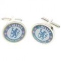 Chapeamento branco aço abotoaduras para homens - Chelsea FC (par)