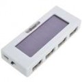 Energia solar móvel HUB USB 2.0 4-Portas com lanterna de 2-LED de luz branca