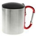 Alumínio liga caneca xícara com Carabiner & Chain (220 ml)