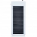 Pacote de energia de emergência portátil recarregável 2000mAh psto solar com lanterna LED (branco)