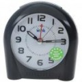Elegante relógio despertador com luz Snooze/inteligente - Black (3 * AA)