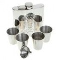 Requintado exterior conjunto Hip frasco + funil + 4 copos