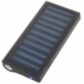 Poder de emergência portátil recarregável 800mAh psto solar c / lanterna celular & Adapters(Black)