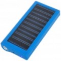 Alimentação de emergência portátil recarregável 800mAh psto solar c / lanterna celular & adaptadores (azul)