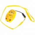 Tigre em forma Ultrasonic Mosquito Repeller com pescoço Loop & Hand Strap - amarelo + laranja (1 * CR2032)