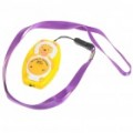 Ovelhas em forma Ultrasonic Mosquito Repeller com pescoço Loop & Hand Strap - amarelo + branco (1 * CR2032)