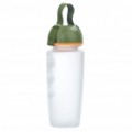Taça de garrafa de água esportes ao ar livre com cinta - transparente (500 ml)