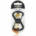 Nite Ize SBO-03-11 aço inoxidável S Biner Ahhh saca Carabiner Clip - preto