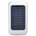 Solar Powered Rechargeable 1500mAh Portable Power Pack c / adaptadores de alimentação para o telefone celular - prata