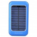 Solar Powered Rechargeable 1500mAh Portable Power Pack c / adaptadores de alimentação para o telefone celular - azul