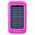 Solar Powered Rechargeable 1500mAh portátil Power Pack c / adaptadores de alimentação para o telefone celular - vermelho