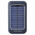 Solar Powered Rechargeable 1500mAh Portable Power Pack c / adaptadores de alimentação para o telefone celular - Black